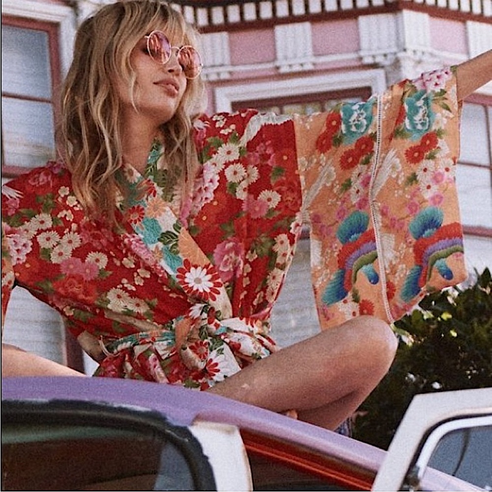 Spell Delilah Patchwork Robe Small - image 2